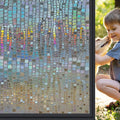 Windimiley Rainbow Window Privacy Film, 3D Stained Glass Christmas Decorative by WindimileyDecor