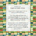 100% Cotton Fabric by the Yard – Turkish Quality Quilting & Sewing Fabric - Image 4