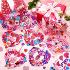 Hollowfly 48 Sets Valentine‘s Day Wreath Craft Kits DIY Wreath Hanging - Image 2