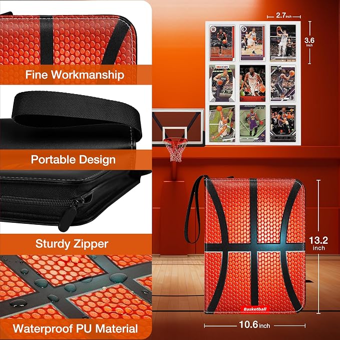 RONMONG Basketball Card Binder, 2025-2026 Sports Trading Card - Image 3