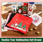Joyclub 5 PCS Unisex Sublimation Blanks Bulk Polyester T Shirts - Image 7