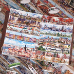 32 Rolls Vintage Washi Tape Set, European Cityscapes - Image 7