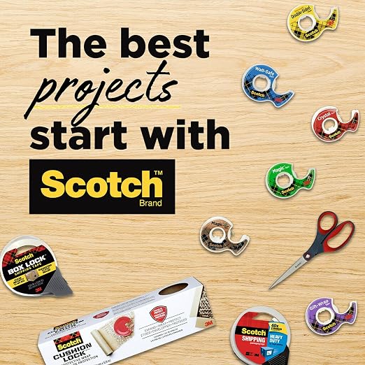 Scotch Removable Fabric Tape, 3/4 in x 180 in, Removable and Double Sided - Image 10