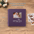 potricher 8 x 8 Inch DIY Scrapbook Album 40 Pages Hardcover Kraft Paper Scrap - Image 2