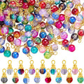 150Pcs Crystal Dangle Charms for Jewelry Making Crackle Bulk Small Cute Charms by COGCHARGER
