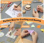 Premium 5 Pcs Self Healing Cutting Mat 18'' x 12'', A3 Non-slip Sewing Mat - Image 6