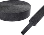 Heat Shrink Wire Loom 2:1 Shrinkable Braided Cable Sleeve 3/4 Inch ID-88ft by BuyUneed