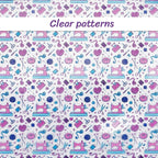 12" x 47" Printed TPU Jelly Faux Leather Roll, Transparent Clear PVC Leather - Image 3