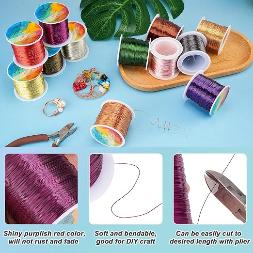 328 Feet Tarnish Resistant Copper Wires 28 Gauge/0.3mm Jewelry Craft Wires - Image 2