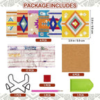 Temlum 6 Pcs Diamond Painting Coasters - Image 2