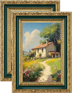 eletecpro 4x6 Vintage Picture Frame, Glass Cover, Horizontal or Vertical by eletecpro