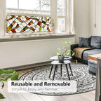 Faux Stained Glass Effect Window Film, Original Double-Sided Hand-Drawn Static - Image 4