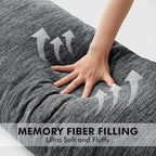 MIULEE Body Pillow for Adults Long Body Pillow for Side Sleeper Memory Foam - Image 4