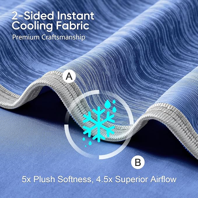 KMUSET Cooling Blanket Full Size（80"x90", Double Sided Summer Cooling Blankets - Image 3