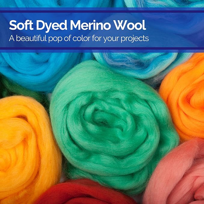 Revolution Fibers | Mixed Merino Wool Variety Pack | Perfect Wool Roving - Image 4
