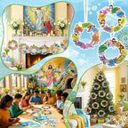 Hollowfly 48 Sets Christian Wreath Crafts Kit Bulk Sunday School Craft DIY - Image 6