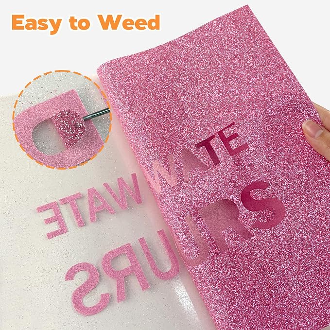 HTVVETUR Glitter Heat Transfer Vinyl - Image 3