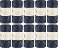 10 Skeins of Sensy Premium 2mm 251 Yards Sparkle Polyester Rope 90% by SSENSY