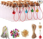 MaxMau 25pcs Small Glass Bottles by MaxMau