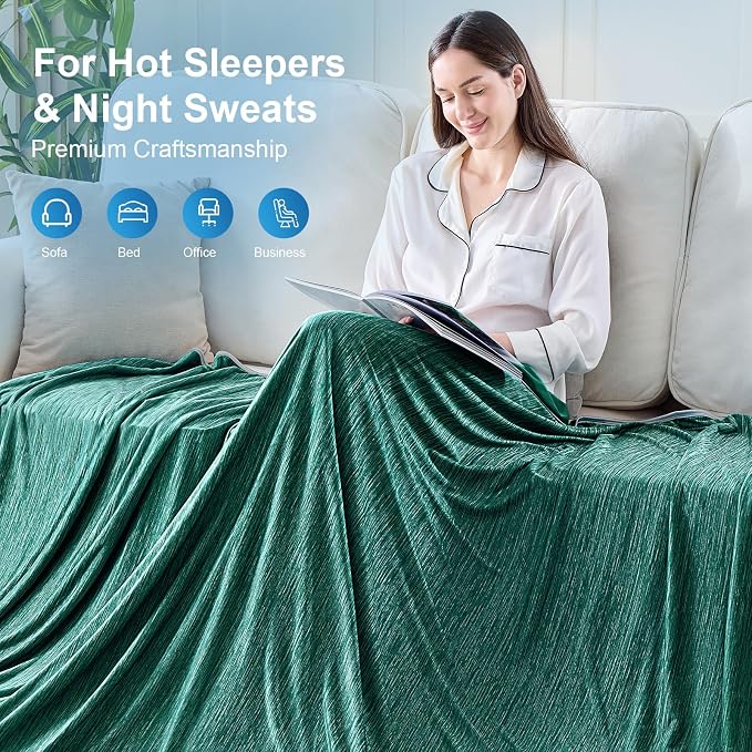 KMUSET Cooling Blanket Throw, Double Sided Summer Cooling Blankets - Image 8
