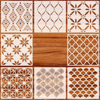 12 Inch Large Geometric Stencils Mandala Stencil Laser Cut Painting Template by CZONG
