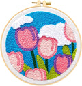 Fusionchaos Punch Needle Kits for Adults Beginners, Tulip | All-in-one kit by Fusionchaos