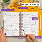 Clever Fox Dated Planner with Tabs 2026 – Weekly & Monthly Spiral Planner with - Image 3