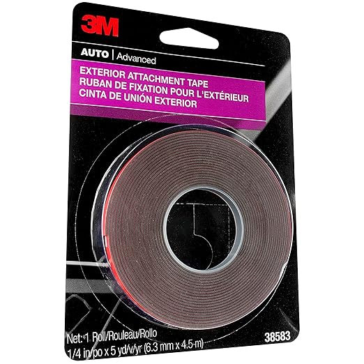 3M Exterior Attachment Tape, 1/4 IN X 15 ft - Image 2
