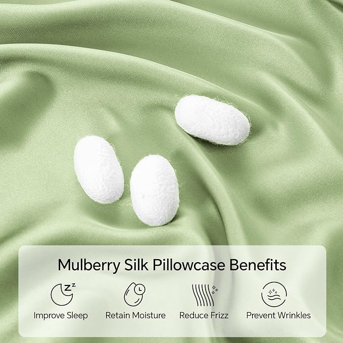 INFIIXSO Mulberry Silk Pillow Case King Size, Silk Pillowcase - Image 2