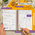 Clever Fox Dated Planner with Tabs 2026 – Weekly & Monthly Spiral Planner with - Image 3