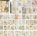Vintage Washi Stickers for Scrapbooking, Aesthetic Sticker Book for Journaling by Ahmagen