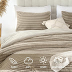 Smoofy Fluffy King Size Comforter Set 3 Pieces - Image 2