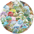 50PCS Transparent Greenhouse Plants Stickers Nature Botanical Floral Aesthetic - Image 2