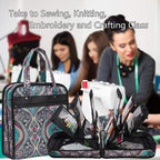 PACMAXI Sewing Accessories Storage Bag, Craft Tools | Roomy carry bag - Image 5