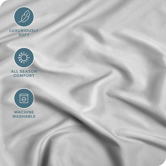 Bare Home Fitted Bottom Sheet Full Size - Image 2