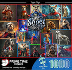 Superhero Dog - 1000 Piece Collage Jigsaw Puzzle - Colorful and Funny Adult - Image 2