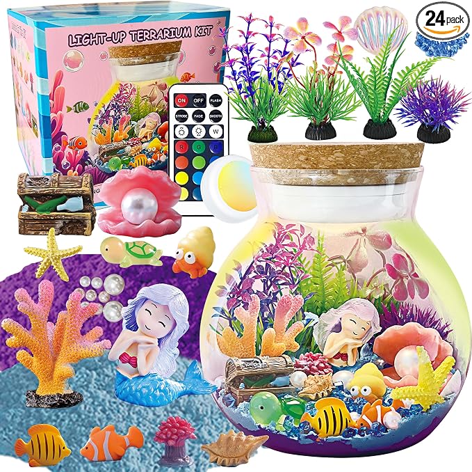 Mermaid Terrarium Kit for Kids by Unknown