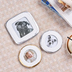 3x3 Picture Frame, Hand-Crafted Resin Dog Picture Frame - Image 7
