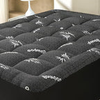 Twin XL Size Mattress Topper Viscose Derived from Bamboo, Soft Thick Pillow Top by SurChic