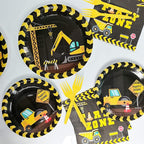 96pcs Construction Birthday Party Supplies Construction Theme Paper Plates and - Image 5