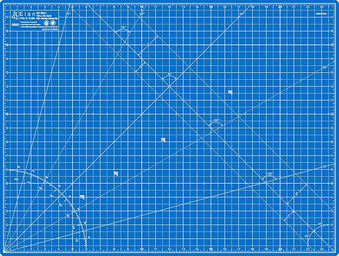 Elan Cutting Mat A2 Blue, Self Healing Cutting Mat 18x24 Inch, 5-Ply Craft - Image 2