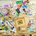 Prstincol 300 Pcs Vintage Travel Stickers Ticket Stickers - Image 6
