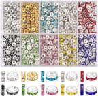 800 pcs 6mm Spacer Beads for Jewelry Making | Rondelle Bead Spacers Box Sparkle by TINKRSTUFF