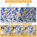 Countewol Colorful Leaf Static Cling Window Film Frosted Stained Glass Privacy - Image 3