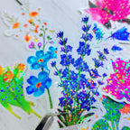 Bleidruck 25 Sheets Glitter Clear Holographic Laminate Sheet Adhesive Paper | - Image 4