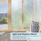 KESPEN Mosaic Rainbow Window Privacy Film, Stained Glass Decorative Cling Decals - Image 7