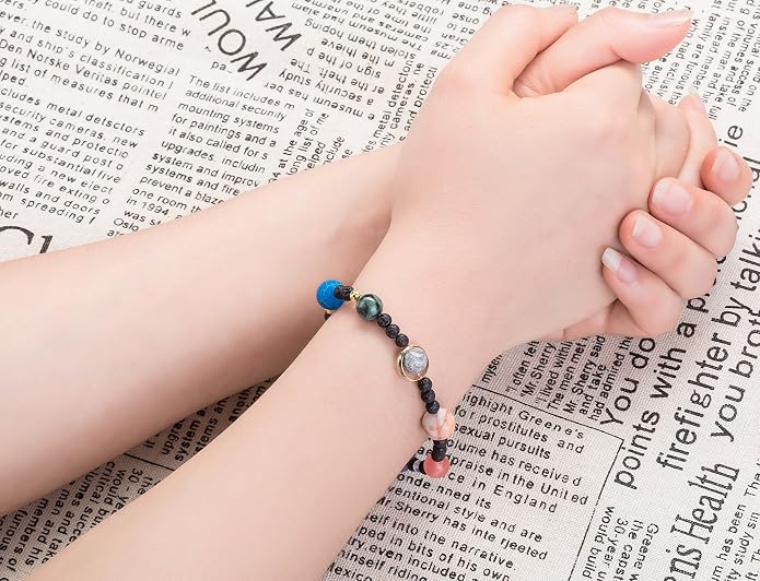 Fesciory Women Solar System Bracelet Universe Galaxy The Eight Planets Guardian - Image 4
