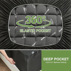 Queen Size Mattress Topper Viscose Derived from Bamboo, Soft Thick Pillow Top - Image 6