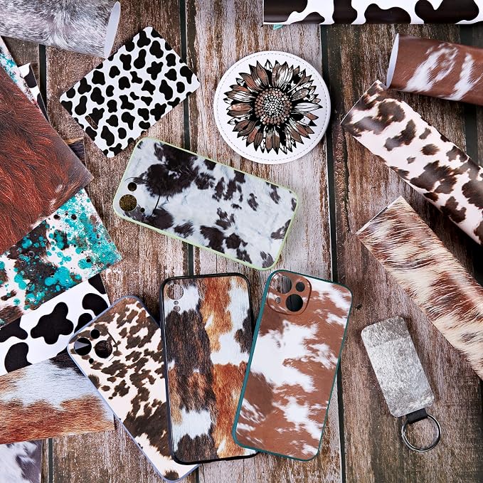 Tintnut Cowhide Permanent Vinyl 12x10in 10 Sheets Permanent Adhesive Vinyl | - Image 5