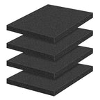 4 PCS Polyurethane Foam Sheets 12" L x 12" W x 1" T Packing Foam Inserts by MYFAMIREA